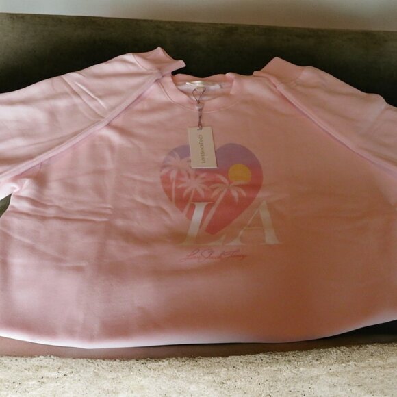 LoveShackFancy - LA Pullover/Sweatshirt - Pink - Size M/L, Limited Edition - NWT - Picture 13 of 15